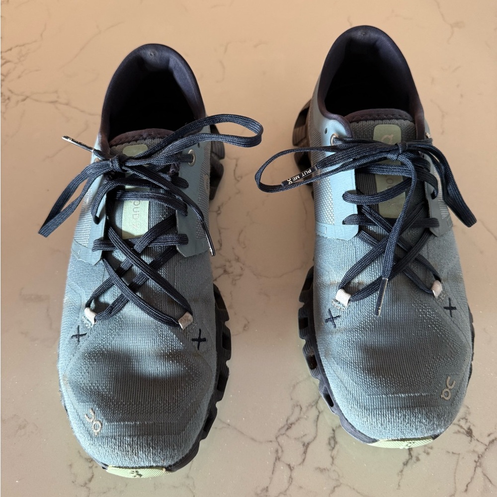 On Running Navy and Gray Sneakers